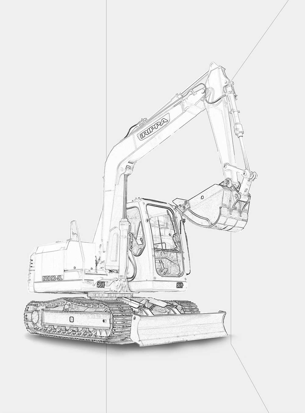 R90 Riprap Rippa R90 Large Excavator - Mini Excavators For Sale - Rippa® China ...