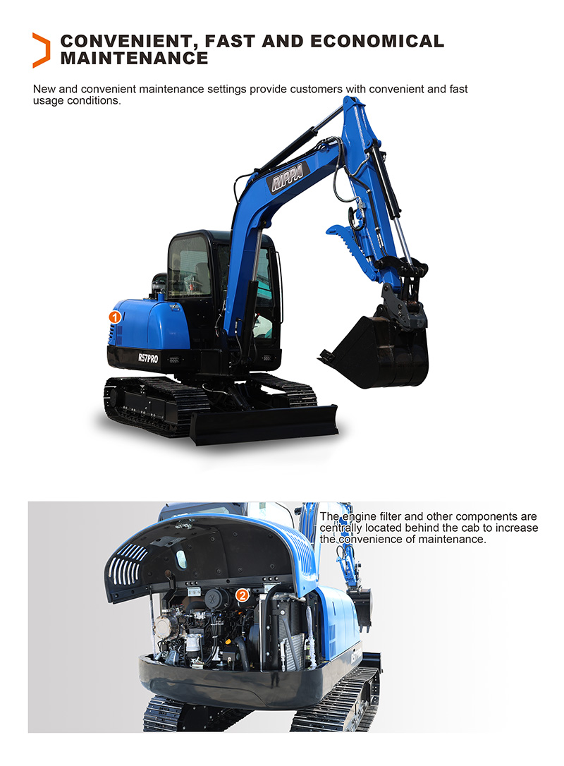 Rippa Excavator R57 - Mini Excavators For Sale - Rippa® China ...