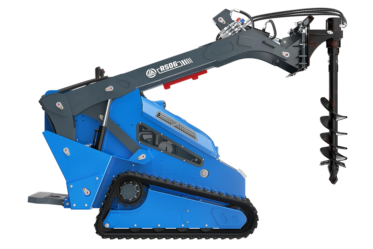 Rippa RS06 Mini Skid Steer Loader with Auger Attachment-Mini Excavators For Sale - Rippa® China Manufacturer