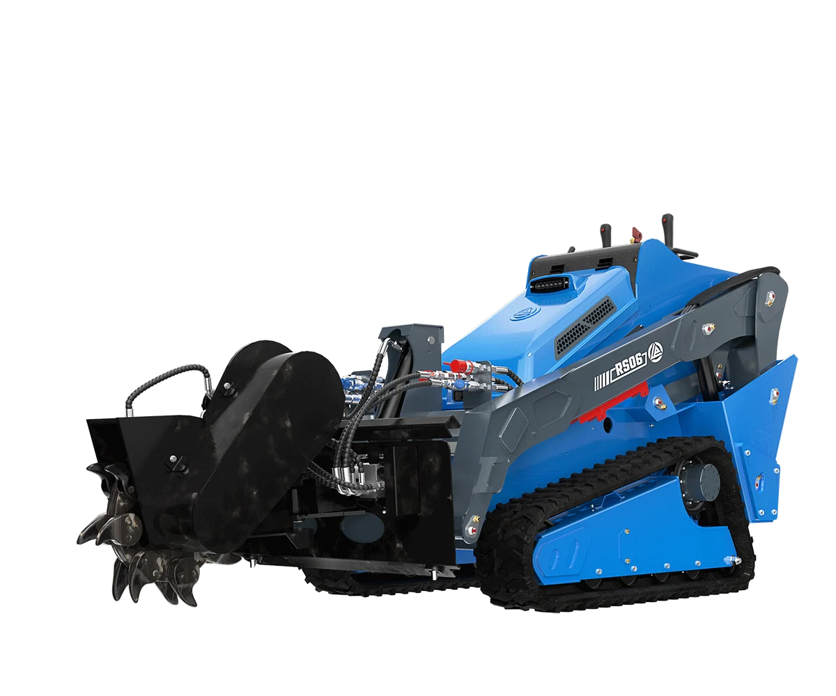 Rippa RS06 Mini Skid Steer Loader with Stump Grinder Attachment-Mini Excavators For Sale - Rippa® China Manufacturer