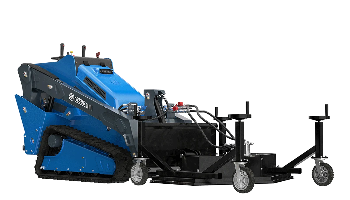 Rippa RS06 Mini Skid Steer Loader with Mower Attachment-Mini Excavators For Sale - Rippa® China Manufacturer