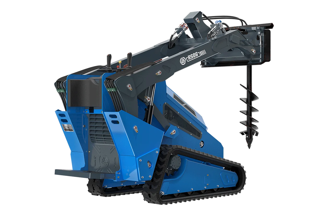 Rippa RS06 Mini Skid Steer Loader with Auger Attachment-Mini Excavators For Sale - Rippa® China Manufacturer