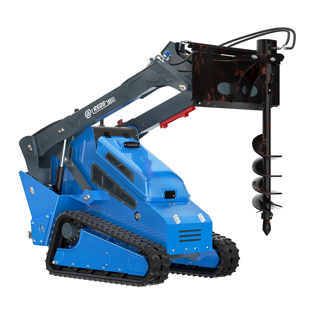 RS06 Mini Skid Steer Loader with Auger