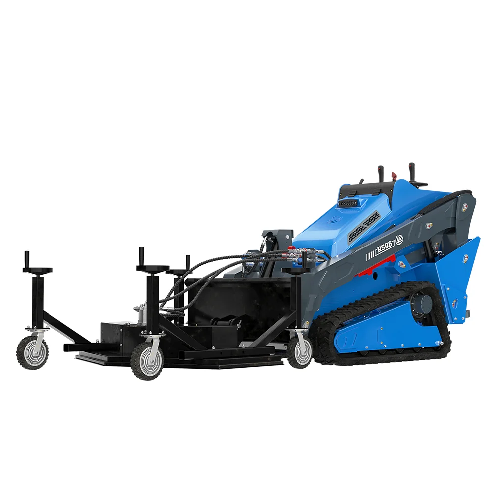 RIPPA RS06 Mini Skid Steer Loader with Mower Attachment-Mini Excavators For Sale - Rippa® China Manufacturer