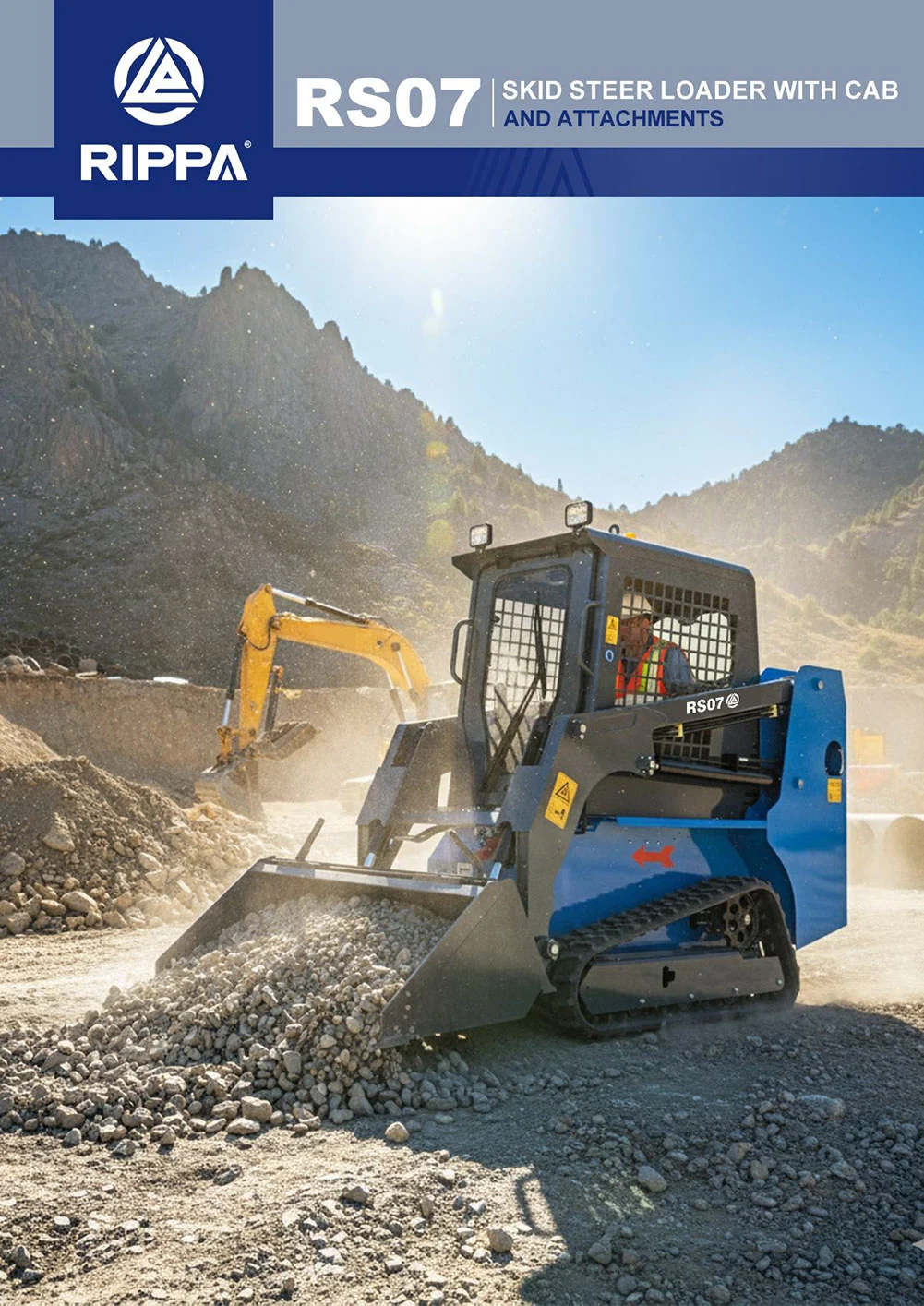 RS07 Skid Steer Loader-Mini Excavators For Sale - Rippa® China Manufacturer