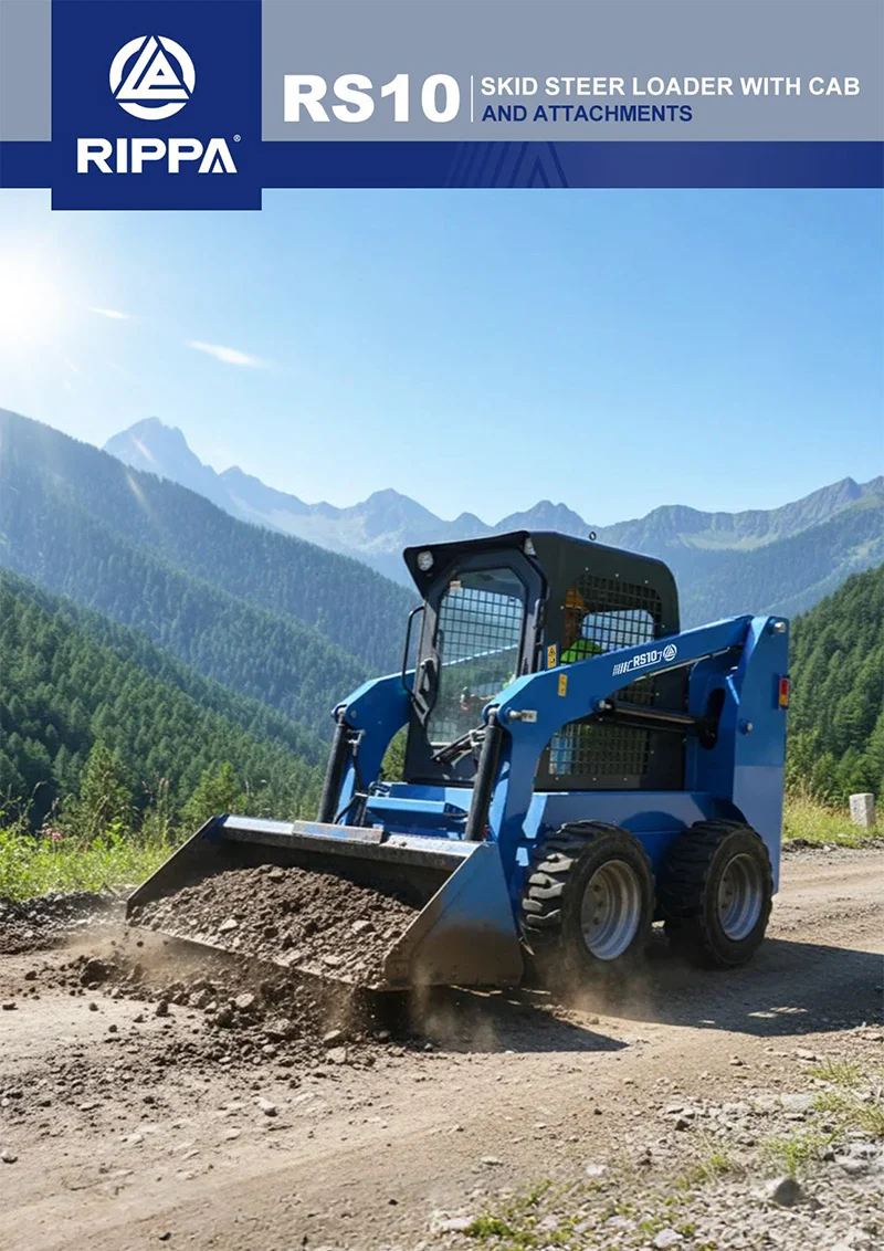 RS10 Skid Steer Loader-Mini Excavators For Sale - Rippa® China Manufacturer