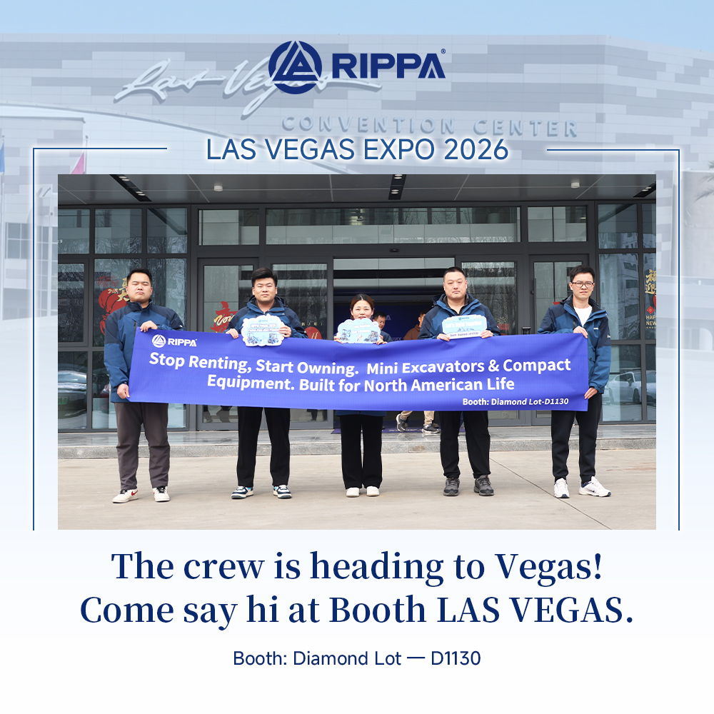 RIPPA LAS VEGAS EXPO 2026 Countdown Day 4 – See You at Diamond Lot D1130-Mini Excavators For Sale - Rippa® China Manufacturer RIPPA LAS VEGAS EXPO 2026 Countdown Day 4 – See You at Diamond Lot D1130-Mini Excavators For Sale - Rippa® China Manufacturer