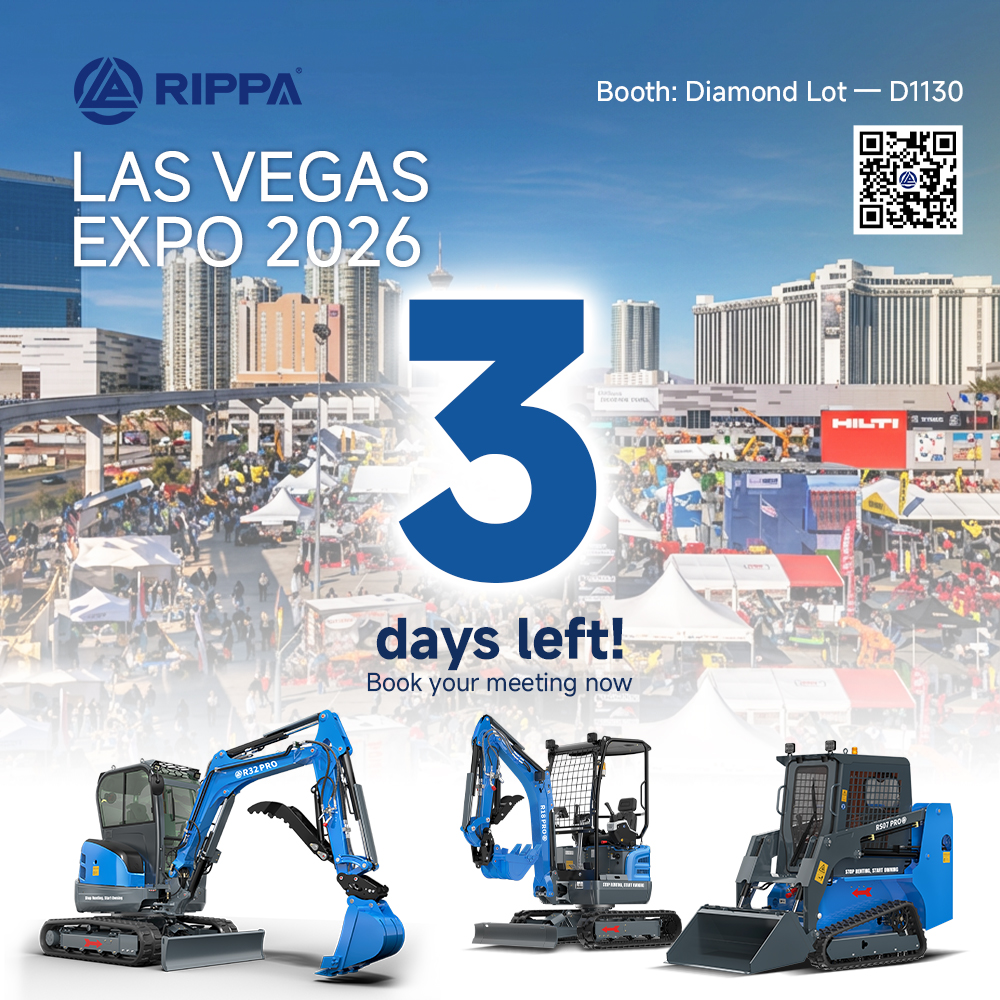 Where to Find Compact Excavator Manufacturers at LAS VEGAS EXPO 2026?-Mini Excavators For Sale - Rippa® China Manufacturer