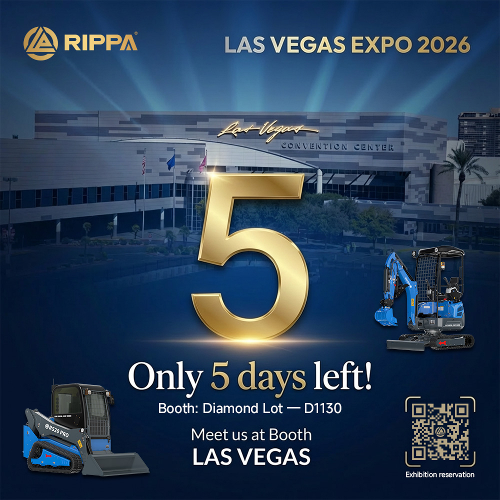 RIPPA Countdown: 5 Days Until Las Vegas Expo 2026 at Las Vegas Convention Center-Mini Excavators For Sale - Rippa® China Manufacturer