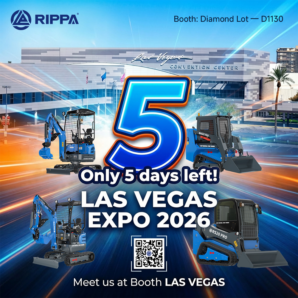 RIPPA Countdown: 5 Days Until Las Vegas Expo 2026 at Las Vegas Convention Center-Mini Excavators For Sale - Rippa® China Manufacturer