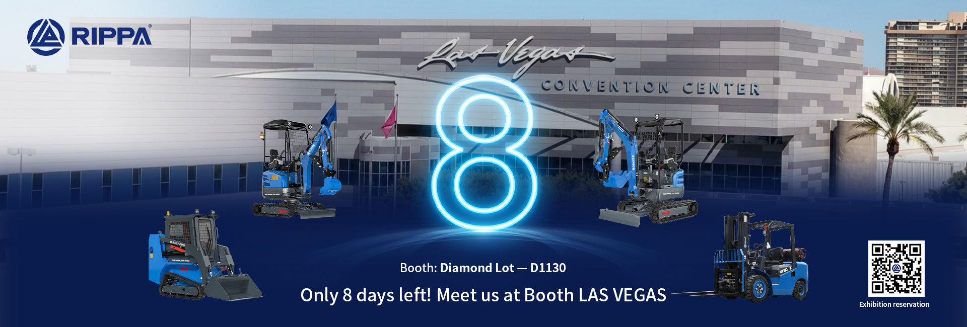 RIPPA Heads to Las Vegas: 8 Days Until the Big Construction Equipment Show-Mini Excavators For Sale - Rippa® China Manufacturer