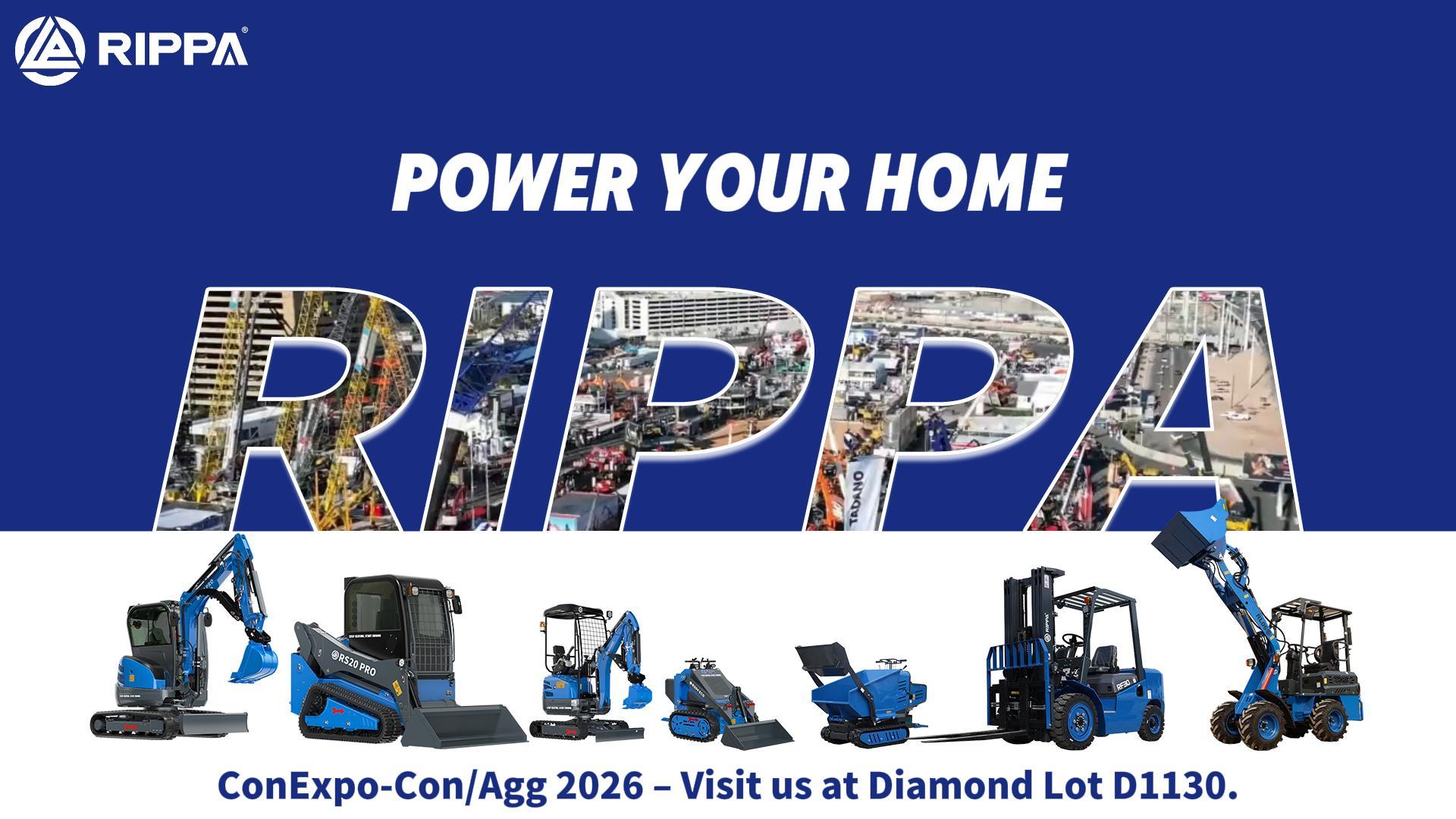 What Will RIPPA Showcase at LAS VEGAS EXPO 2026?-Mini Excavators For Sale - Rippa® China Manufacturer What Will RIPPA Showcase at LAS VEGAS EXPO 2026?-Mini Excavators For Sale - Rippa® China Manufacturer