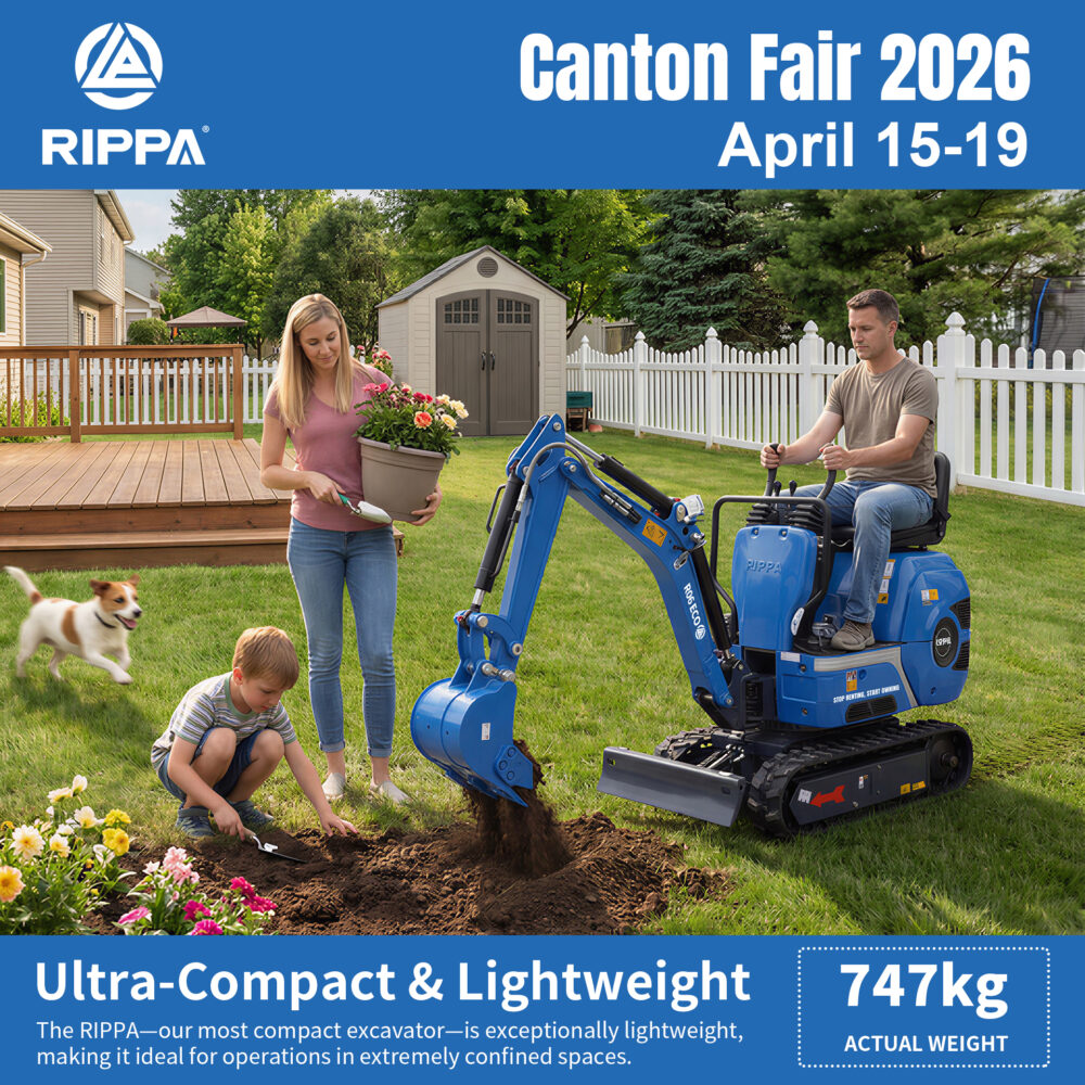 RIPPA Brings Innovative Compact Equipment to the Canton Fair 2026-Mini Excavators For Sale - Rippa® China Manufacturer