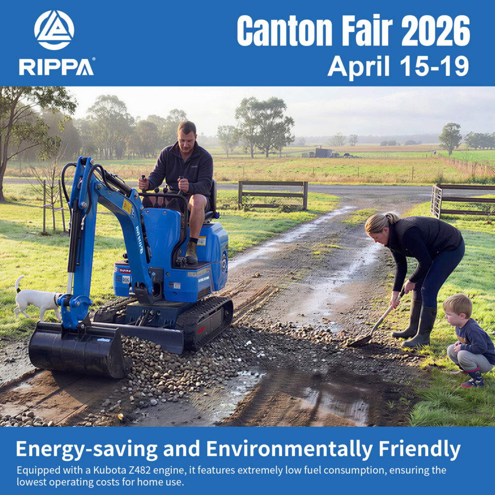 RIPPA at Canton Fair 2026: Discover Versatile Mini Excavators for Agricultural and Construction Tasks-Mini Excavators For Sale - Rippa® China Manufacturer