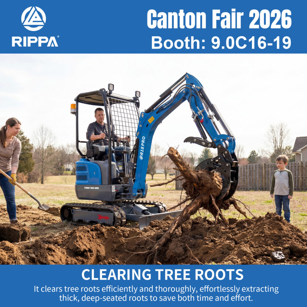 RIPPA at Canton Fair 2026: High-Performance Compact Machinery for Global Buyers-Mini Excavators For Sale - Rippa® China Manufacturer