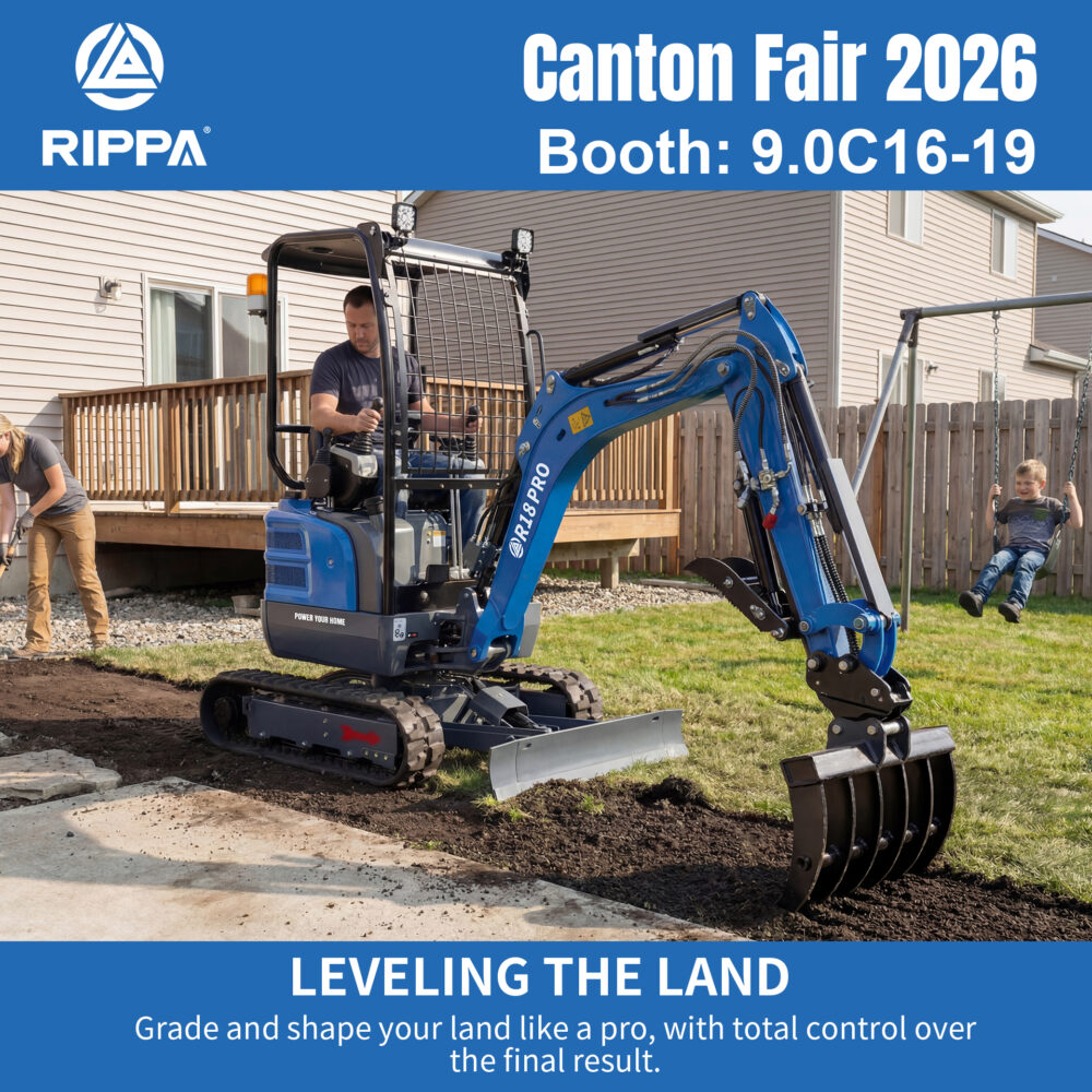 RIPPA at Canton Fair 2026: High-Performance Compact Machinery for Global Buyers-Mini Excavators For Sale - Rippa® China Manufacturer RIPPA at Canton Fair 2026: High-Performance Compact Machinery for Global Buyers-Mini Excavators For Sale - Rippa® China Manufacturer