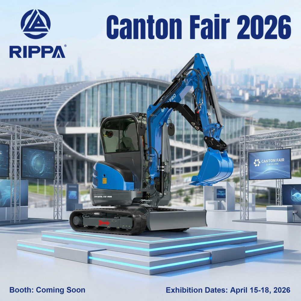 RIPPA at Canton Fair 2026: Discover Next-Gen Mini Excavators in Guangzhou-Mini Excavators For Sale - Rippa® China Manufacturer