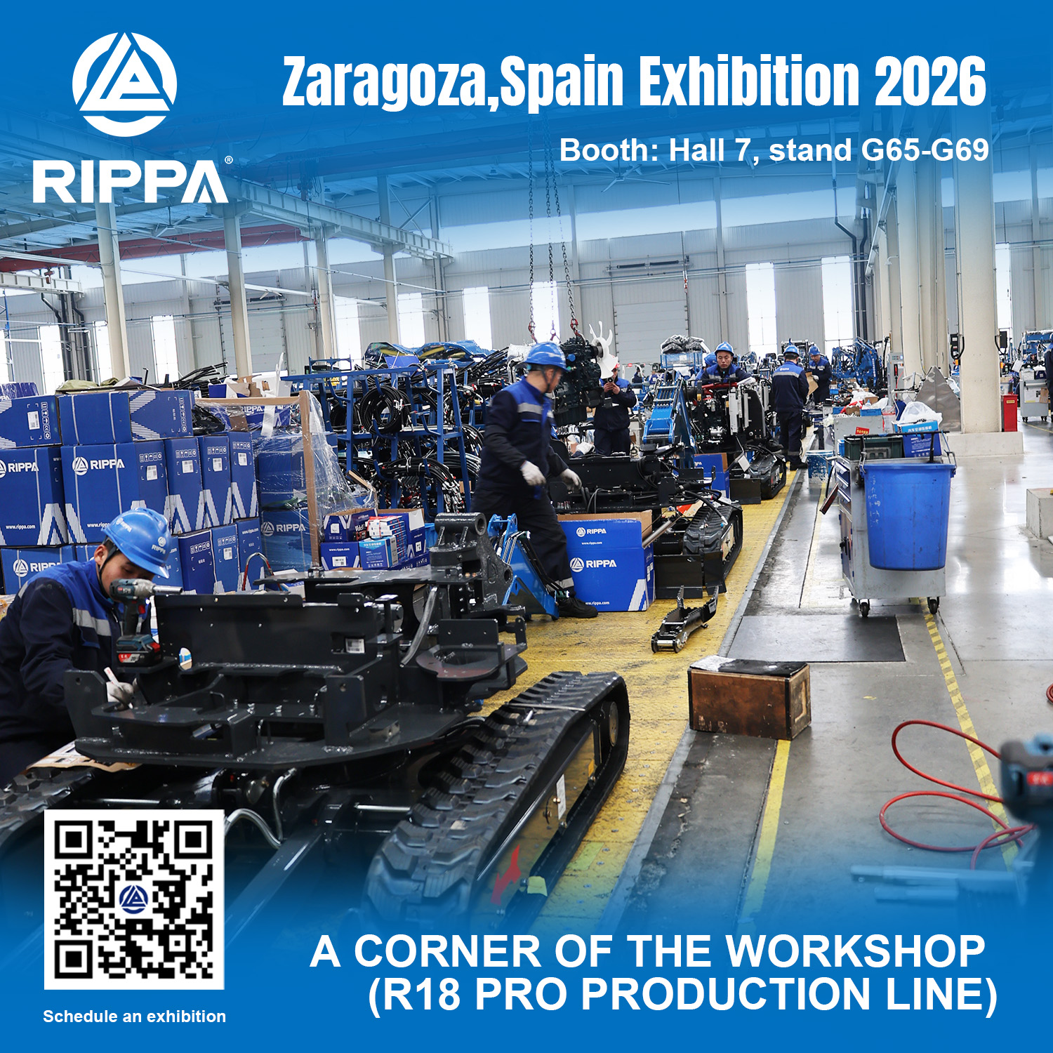 RIPPA to Showcase Advanced Mini Excavators at SMOPYC 2026 Zaragoza in Zaragoza-Mini Excavators For Sale - Rippa® China Manufacturer