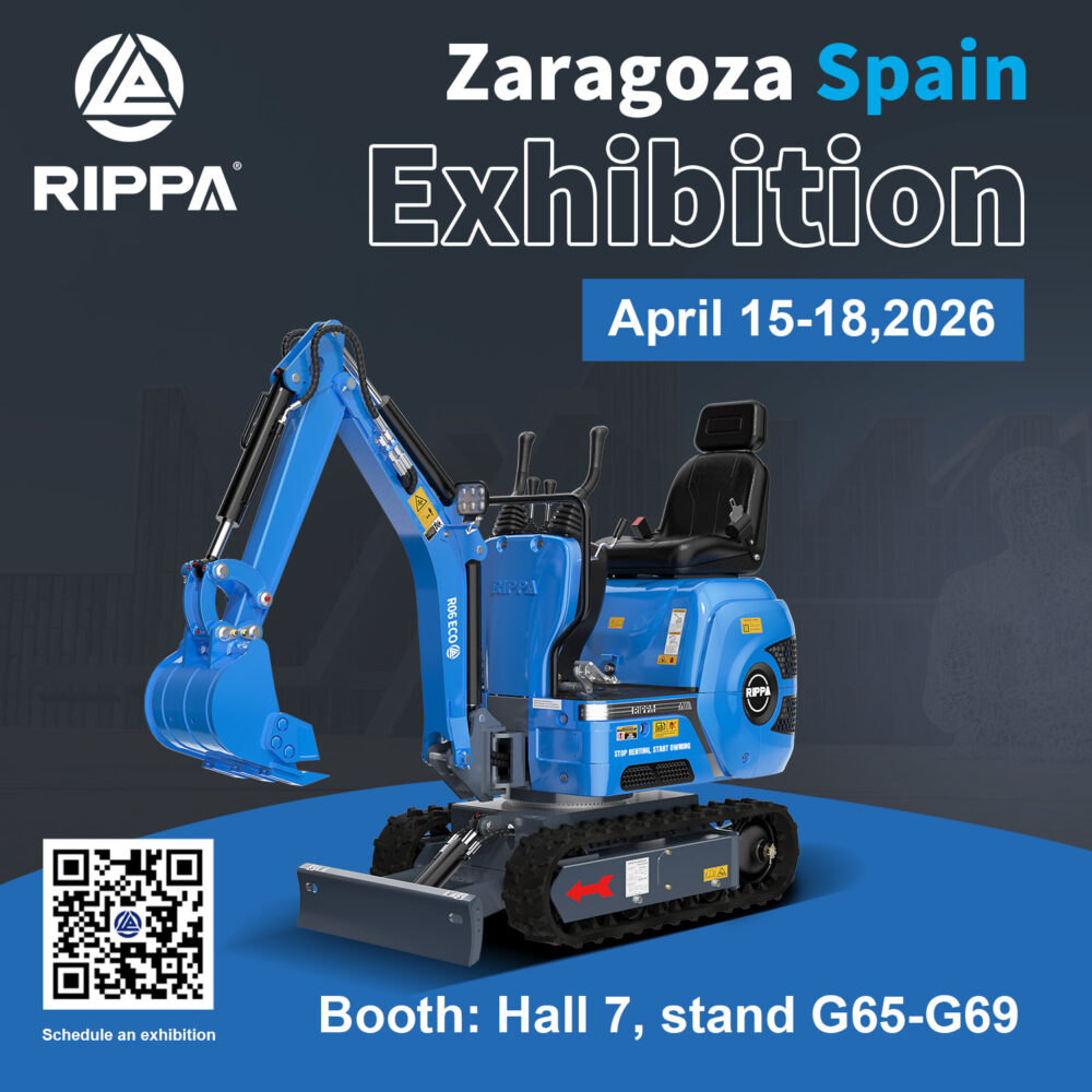 RIPPA at Zaragoza Spain Exhibition 2026: Compact Excavators for Professional Land Leveling-Mini Excavators For Sale - Rippa® China Manufacturer
