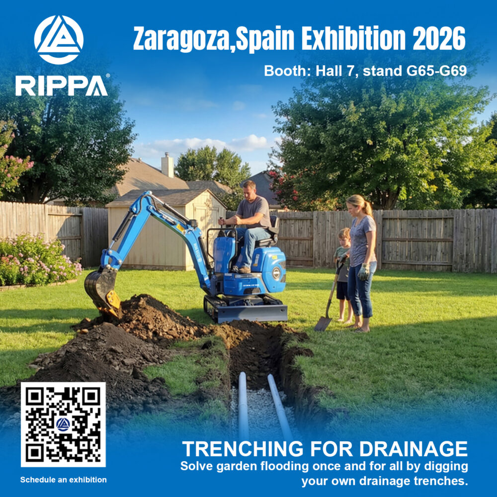 RIPPA at Zaragoza Spain Exhibition 2026: Compact Excavators for Precision Land Leveling-Mini Excavators For Sale - Rippa® China Manufacturer