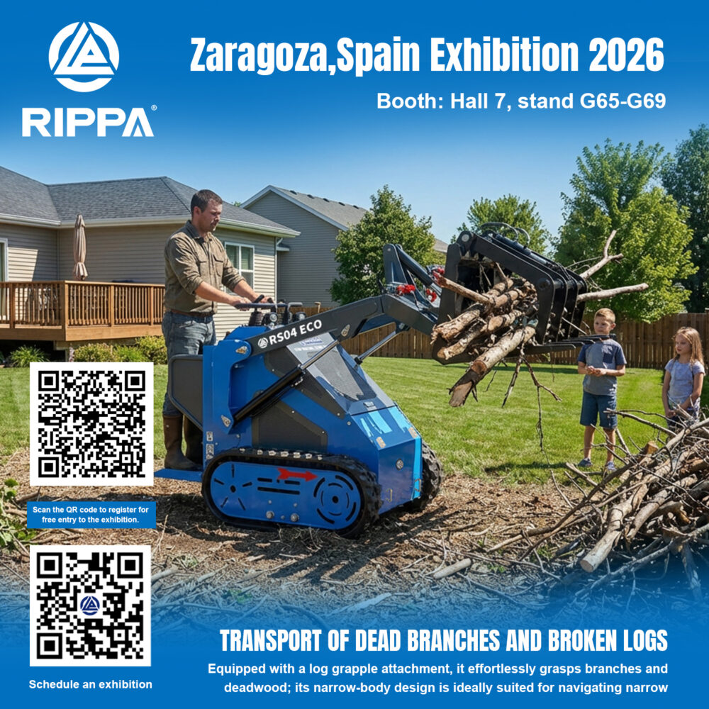 RIPPA at Zaragoza Spain Exhibition 2026 – Compact Skid Steer Solutions for Land Clearing-Mini Excavators For Sale - Rippa® China Manufacturer