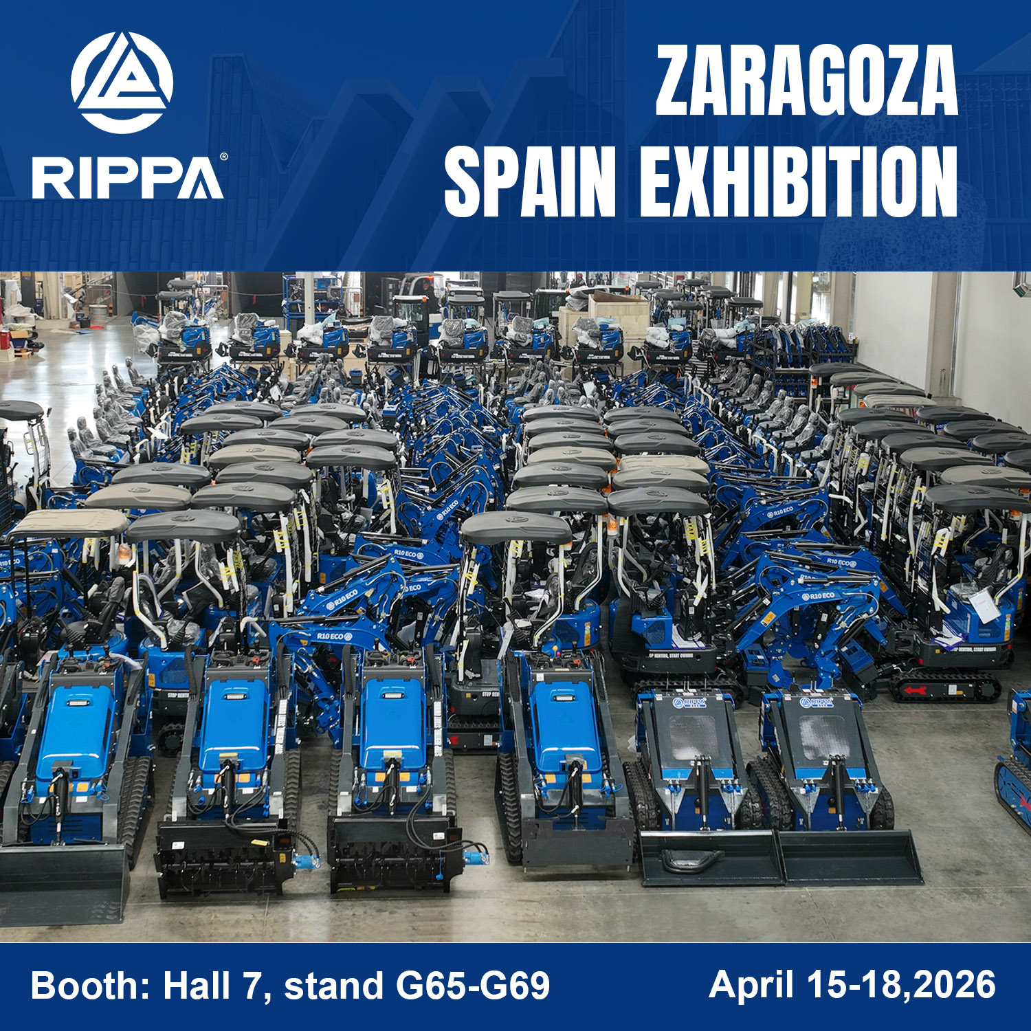 RIPPA to Showcase at Zaragoza Spain Exhibition 2026-Mini Excavators For Sale - Rippa® China Manufacturer