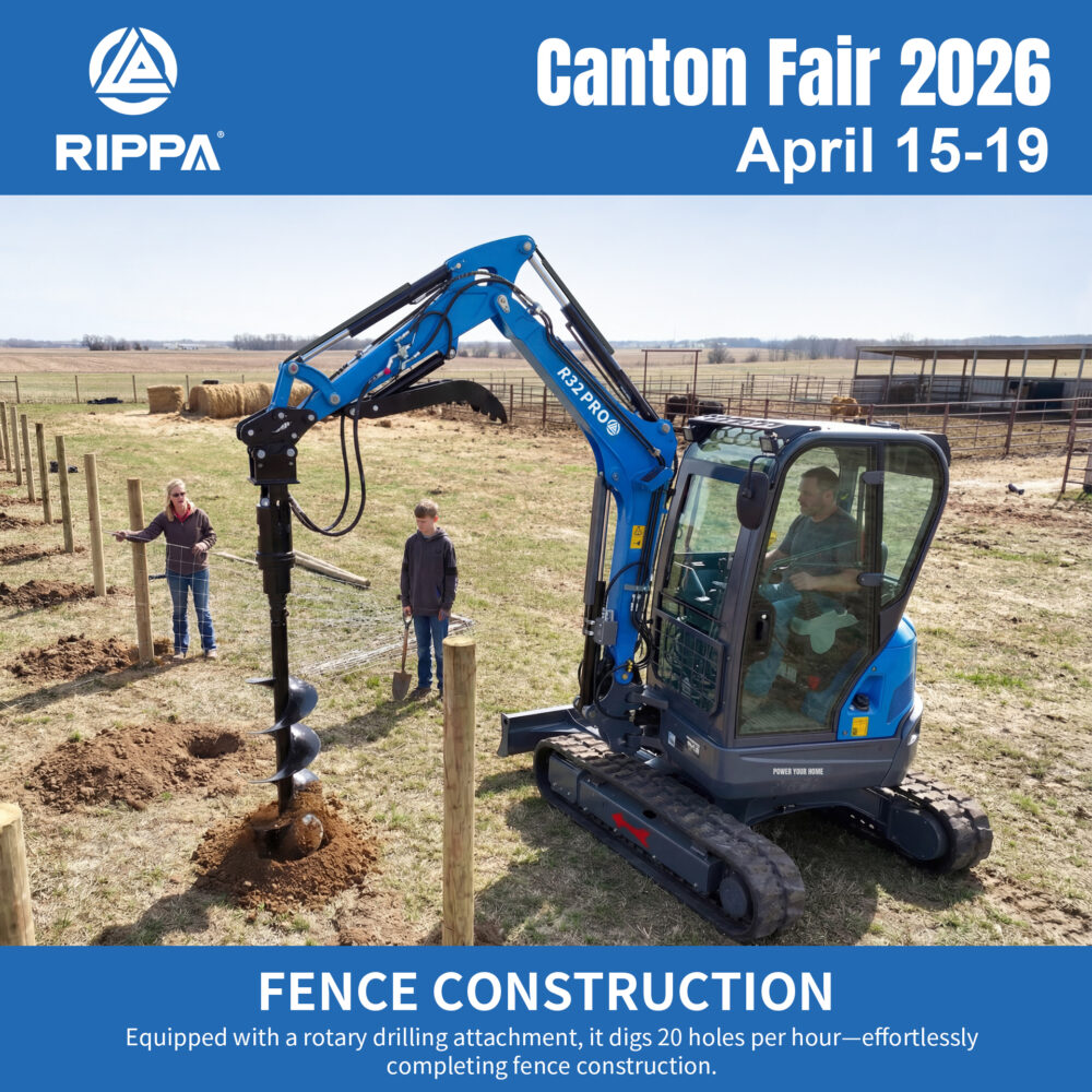 RIPPA at Canton Fair 2026: Compact Excavators Redefining Efficiency in Construction-Mini Excavators For Sale - Rippa® China Manufacturer