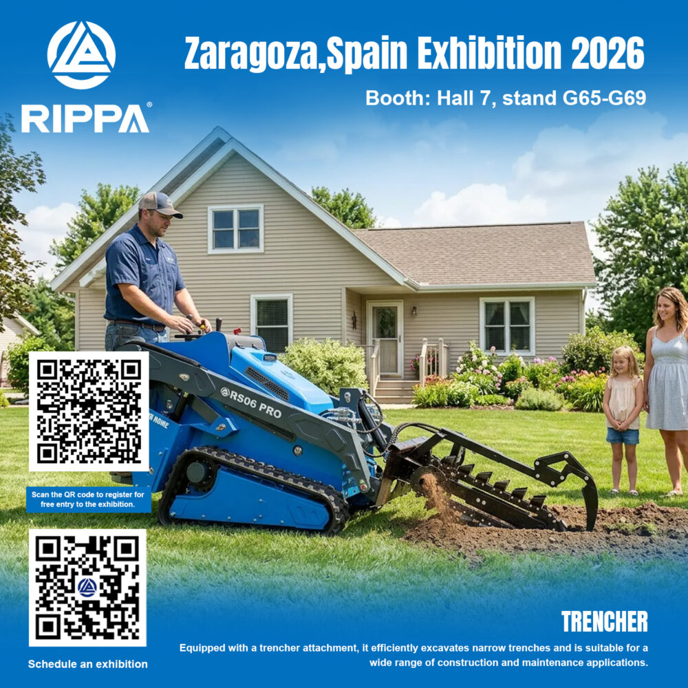 RIPPA at Zaragoza Spain Exhibition 2026: Advanced Trenching and Backfilling Solutions for Europe-Mini Excavators For Sale - Rippa® China Manufacturer