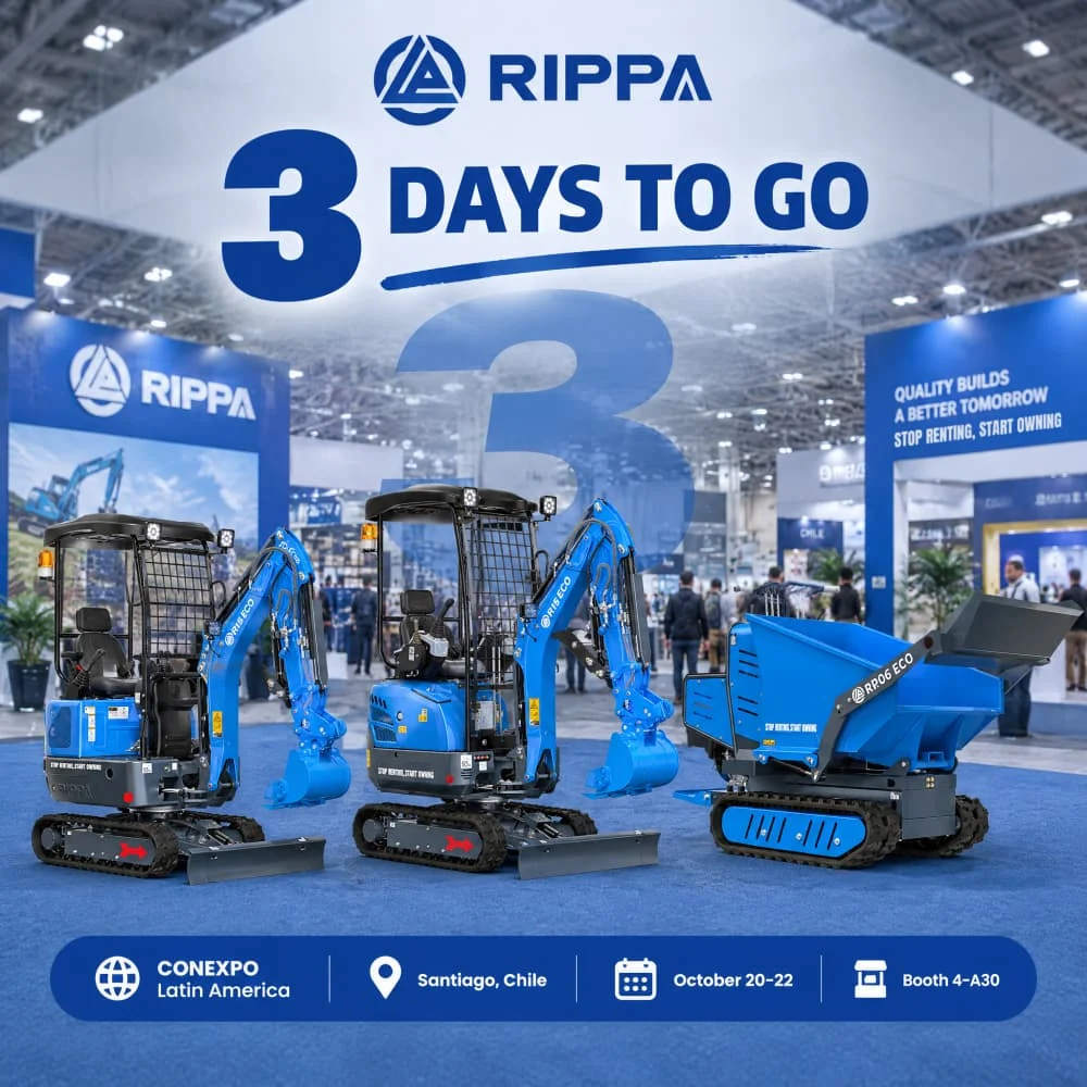 3 Days to Go: Meet RIPPA at CONEXPO Latin America 2026-Mini Excavators For Sale - Rippa® China Manufacturer 3 Days to Go: Meet RIPPA at CONEXPO Latin America 2026-Mini Excavators For Sale - Rippa® China Manufacturer
