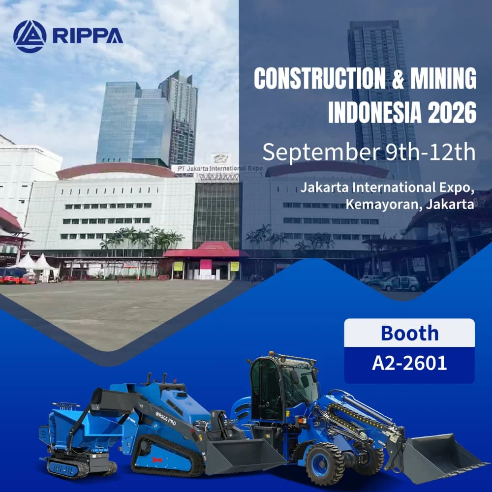 Meet RIPPA at Construction & Mining Indonesia 2026 in Jakarta-Mini Excavators For Sale - Rippa® China Manufacturer Meet RIPPA at Construction & Mining Indonesia 2026 in Jakarta-Mini Excavators For Sale - Rippa® China Manufacturer