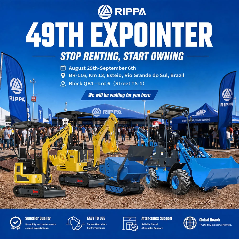 RIPPA Machinery to Showcase Its Latest Equipment at the 49th Expointer in Brazil-Mini Excavators For Sale - Rippa® China Manufacturer